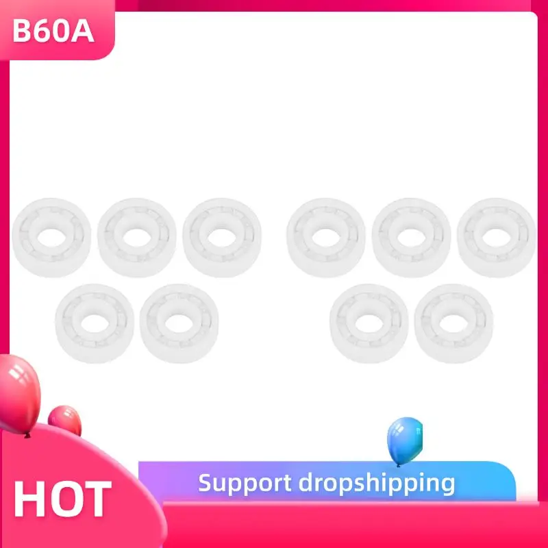 

B60A 10Pcs 6000-2RS Full Bearing Zro2 Ball Bearing 10X26x8mm Zirconia Oxide Bearing