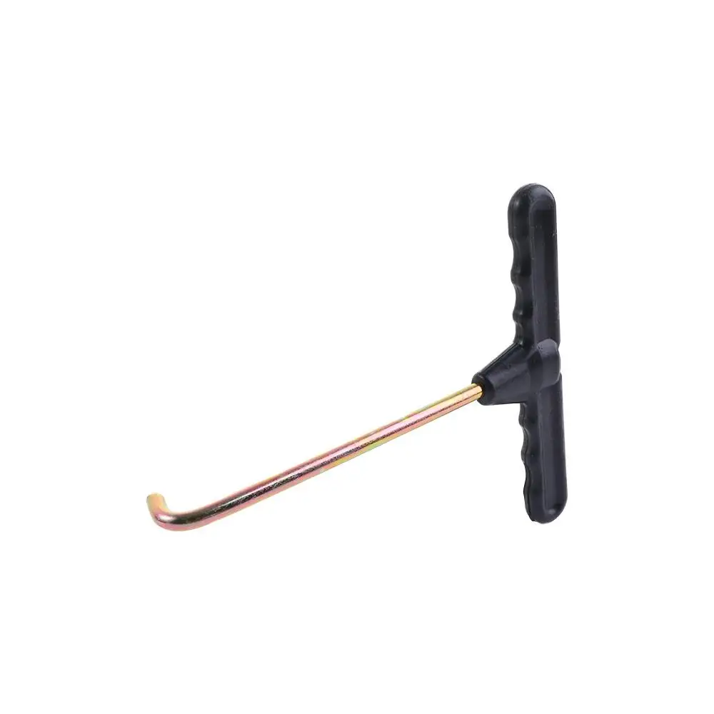 Black Pull Hook T-Hook Trampoline Spring Pull Hand Pull Tool Springs Puller Tent Peg Puller Spring Pull Tool Puller Extractor