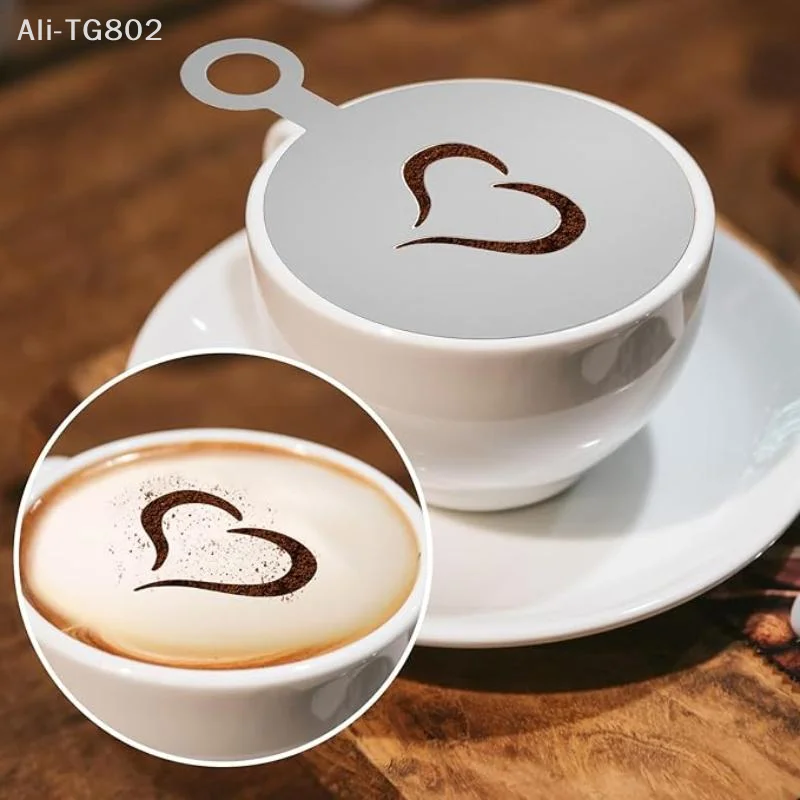 Neosfg Juego de 4 plantillas d - Coffee Stencil Art reseña y precio