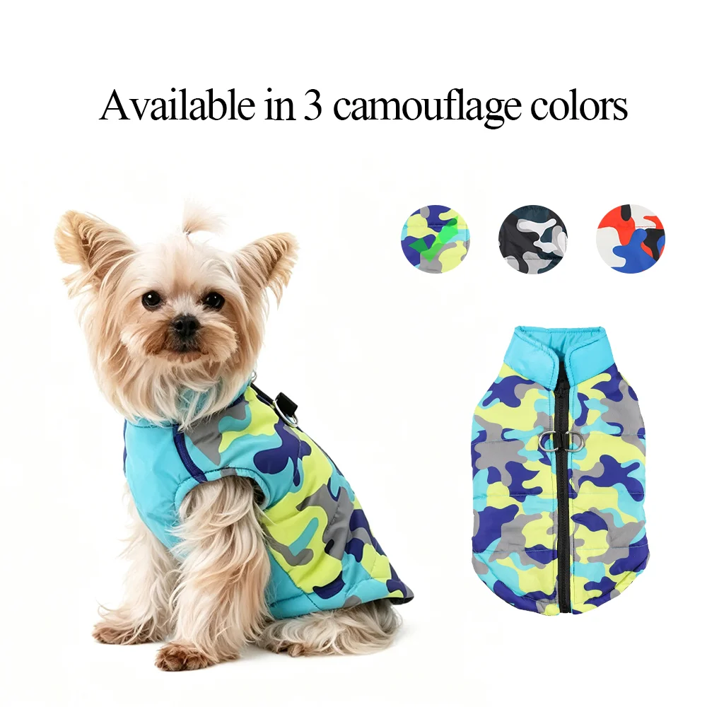 Hundejacke für kleine und mittelgroße Hunde, warme Winterkleidung, winddicht, wasserdicht, Welpenkleidung mit D-Ring, Chihuahua-Kostüm