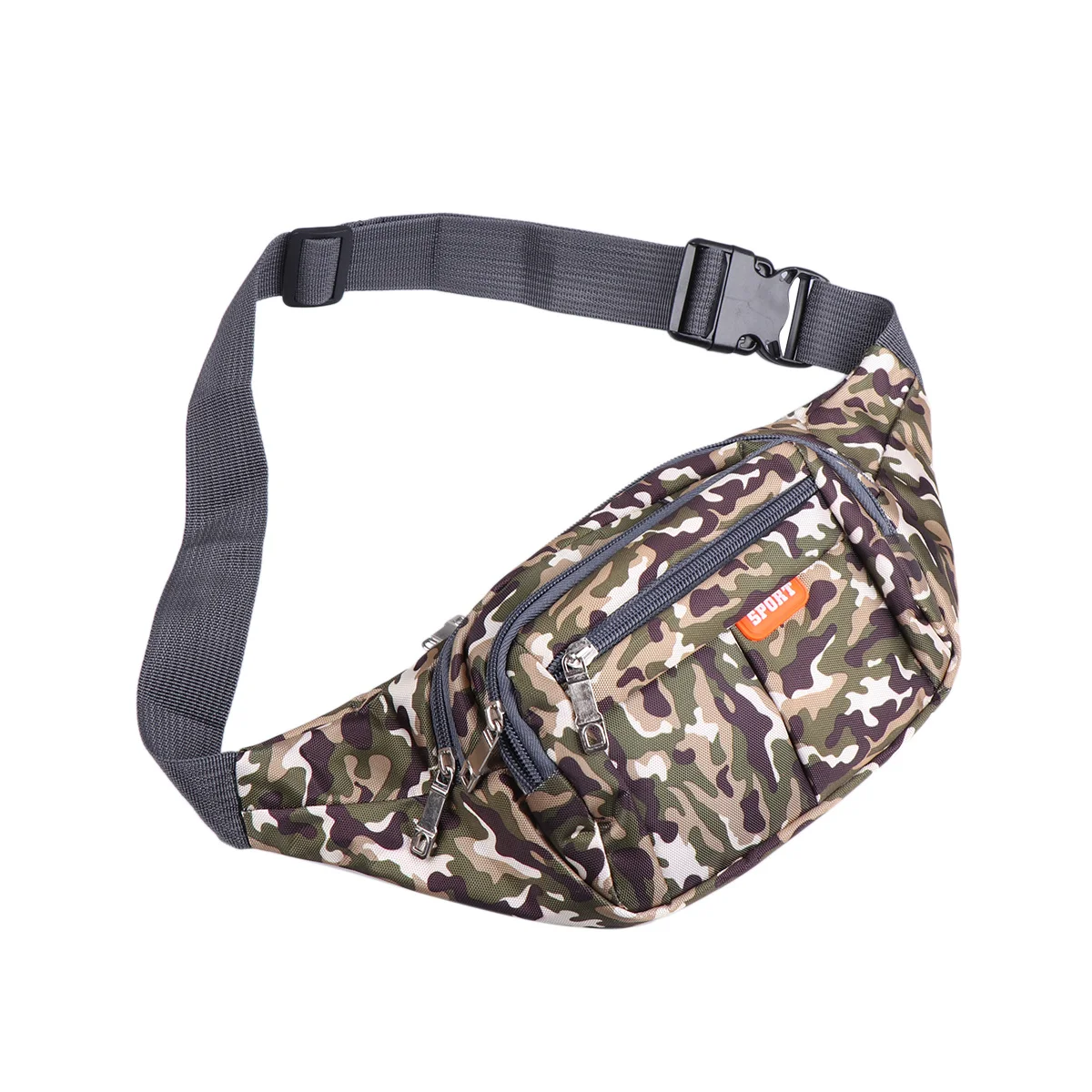 

Camouflage Outdoor Sports Waist Pack Lightweight Multifunctional Fanny Pack Adjustable Belt Casual Chest Storage Bag for Men