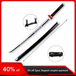 104cm/40.94in Katana Cosplay Anime Peripherals Samurai Cosplay Kamado Tanjirou Tomioka With Sheath Wooden Model Gifts Ornaments