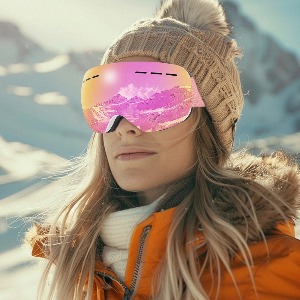 

KINGSEVEN профессиональные лыжные очки для мужчин и женщин, магнитные зимние противотуманные очки для сноуборда, лыжные очки, защита от снега