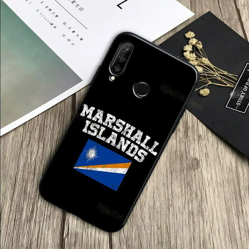 Marshall Islands Flag Case For Huawei P30 Pro P40 P20 Lite Mate 20 Lite P Smart 2019 Z Nova 5T Honor 50 10i 8X 9X