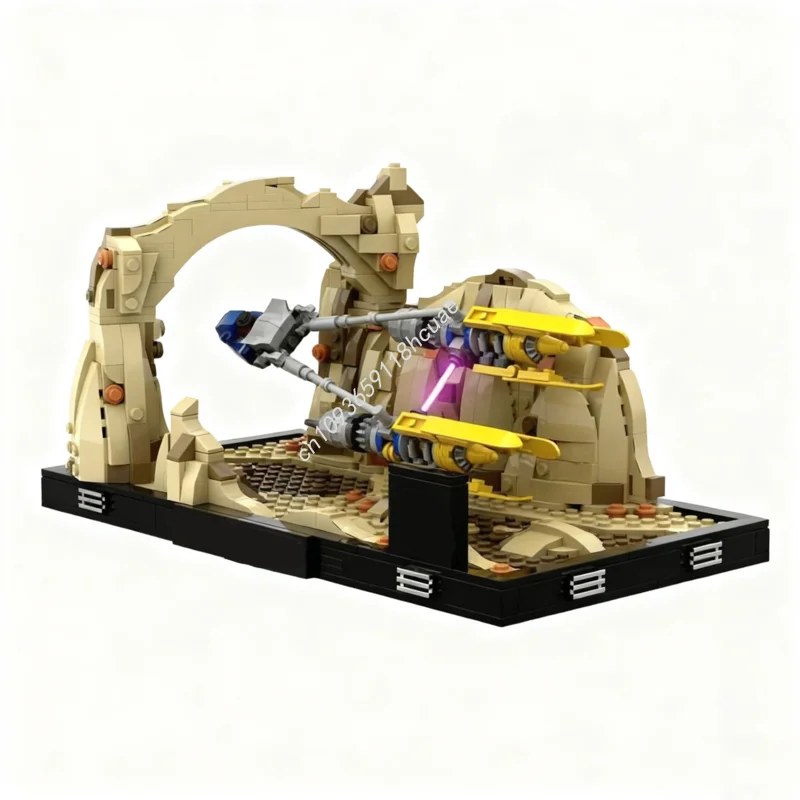 747pcs MOC Anakin S Podracer Diorama Star Battle Model Building Toy Blocks Architecture DIY Creative Christmas Gifts Idea Brick