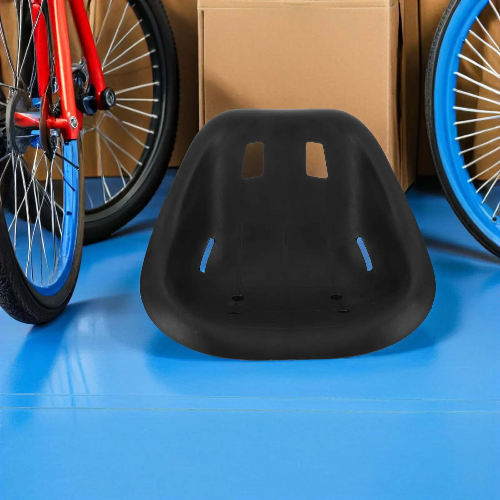 Replacement Plastic Go Kart Seat Racing Seat for Balancing Scooter Self Balancing Kart Accessory 18.98x16.70x4.52