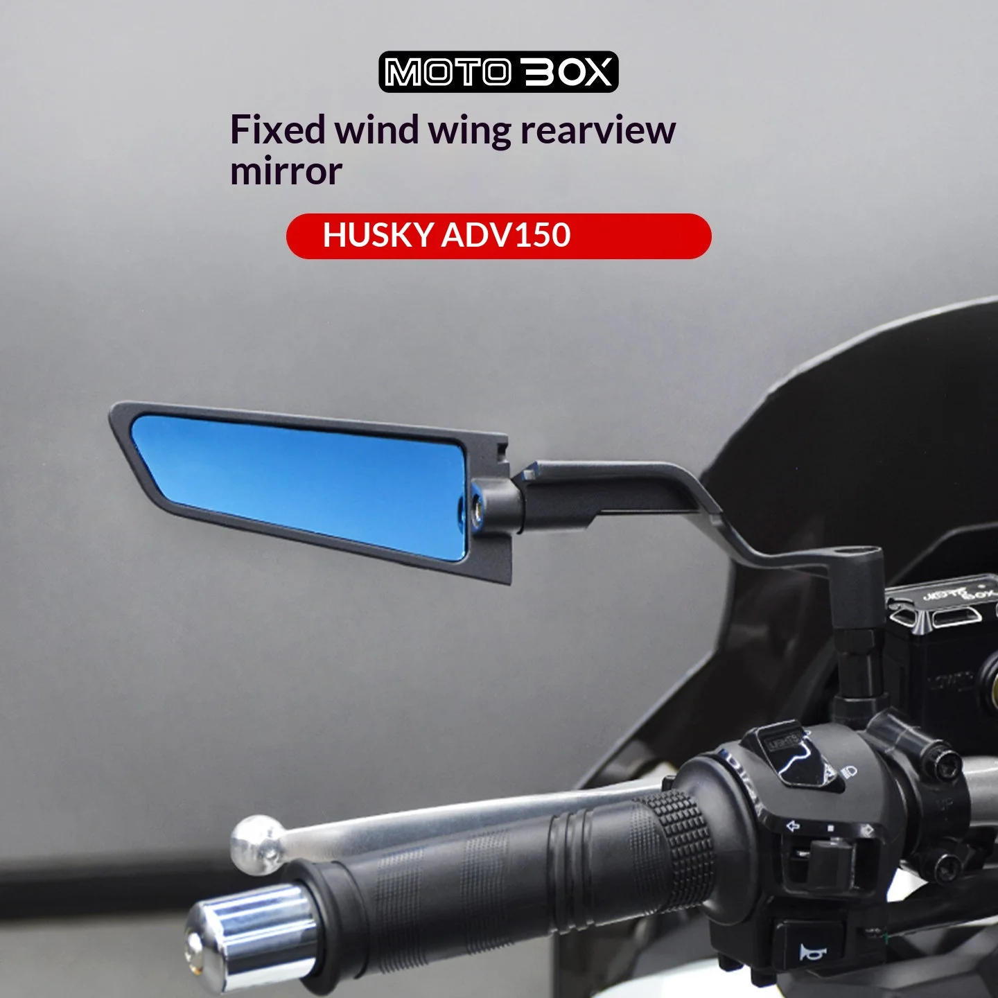 【Premium】For SYM Husky ADV150 modified with wind deflector mirror brackets, high-definition wide-angle reflective mirror acc