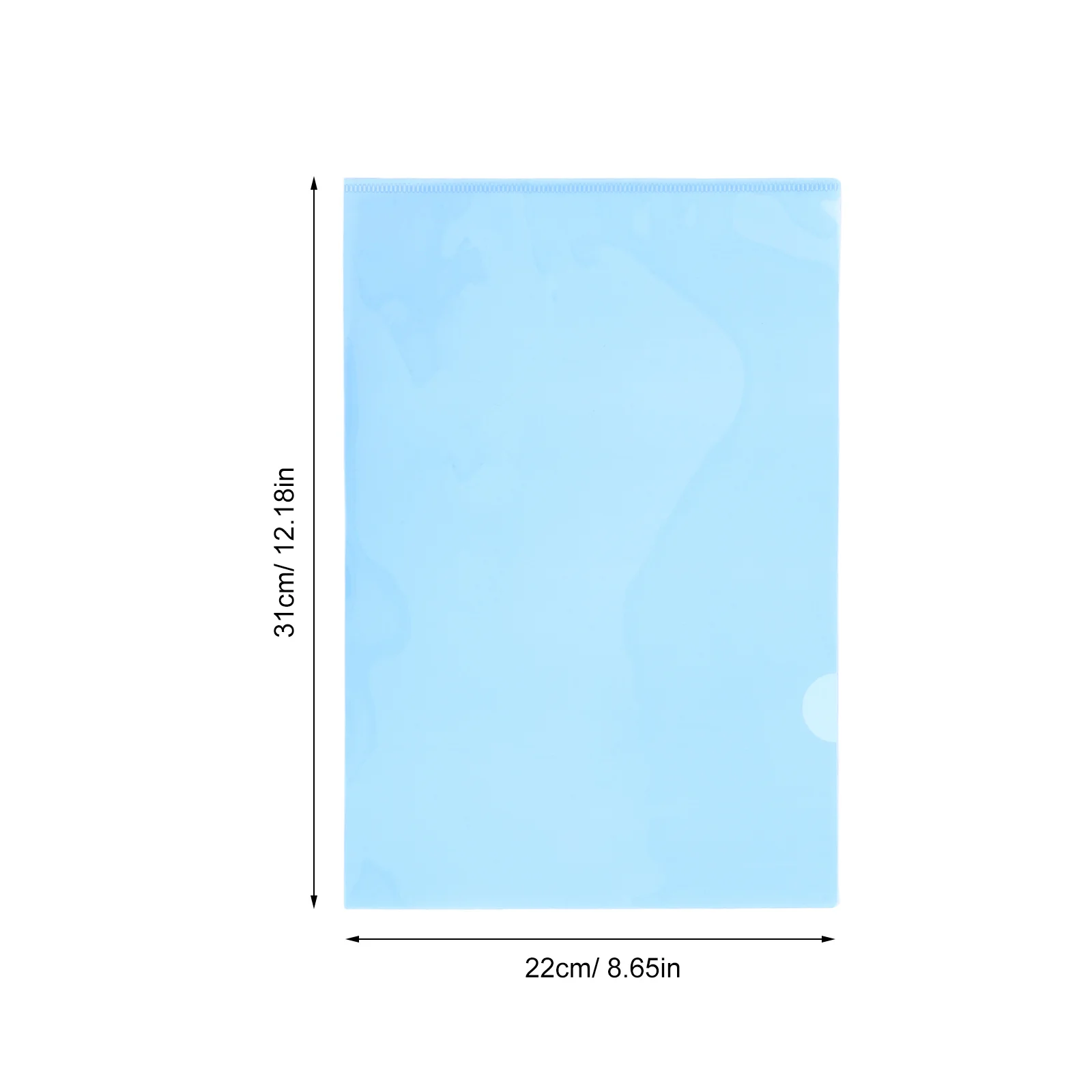 30 قطعة من المجلدات البلاستيكية مقاس A4: منظم مستندات على شكل حرف L وأكمام مجلد ملفات شفافة زرقاء لمشروع تخزين المنزل والمكتب والمدرسة