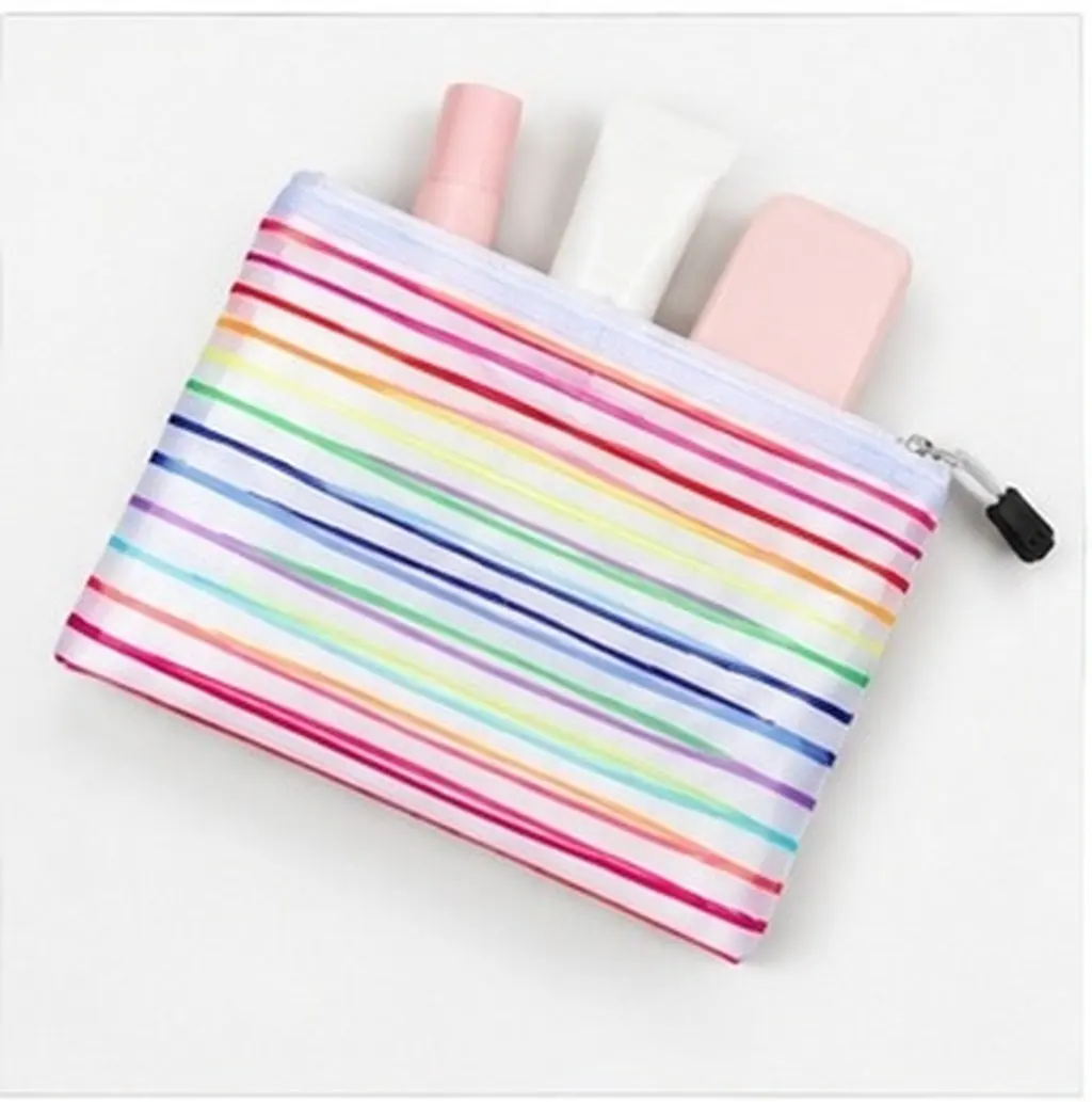 6Pcs Ticket Bags Money Organizer Cash Pouch Oxford Cloth Aluminum Alloy Zipper Mesh Receipt Holder Coupon Storage Bag for Travel