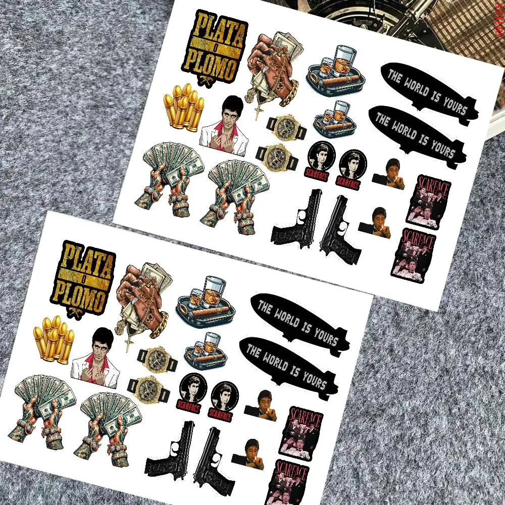 

Movie TOPPER S-SCARFACE Stickers For Kids Graffiti Skateboard Laptop Water Bottle Motorcycle Kawaii Sticker Toy Decals
