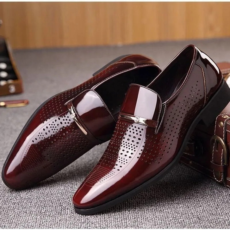 

Slip Dress Office Shoes Men Classic Luxury Plus Size Dress Men Formal Shoes Italian Brand Loafers Mens Dress Shoes Erkek Ayakkab