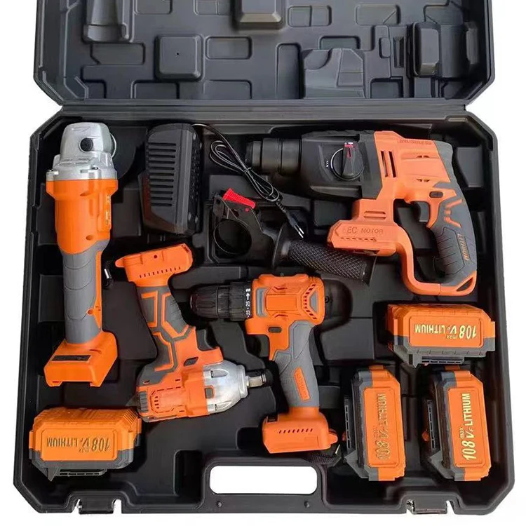Wholesale Multifunctional Set 4 Hardware Tools Power Tool Drill Cordless Power Tool Drill Combination Kit