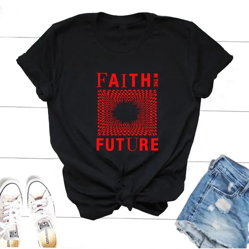 

Faith In The Future Tour 2023 Merch T-shirt Women Fans Short Sleeve O Neck T Shirts Oversize Print Tshirt Harajuku Streetwear