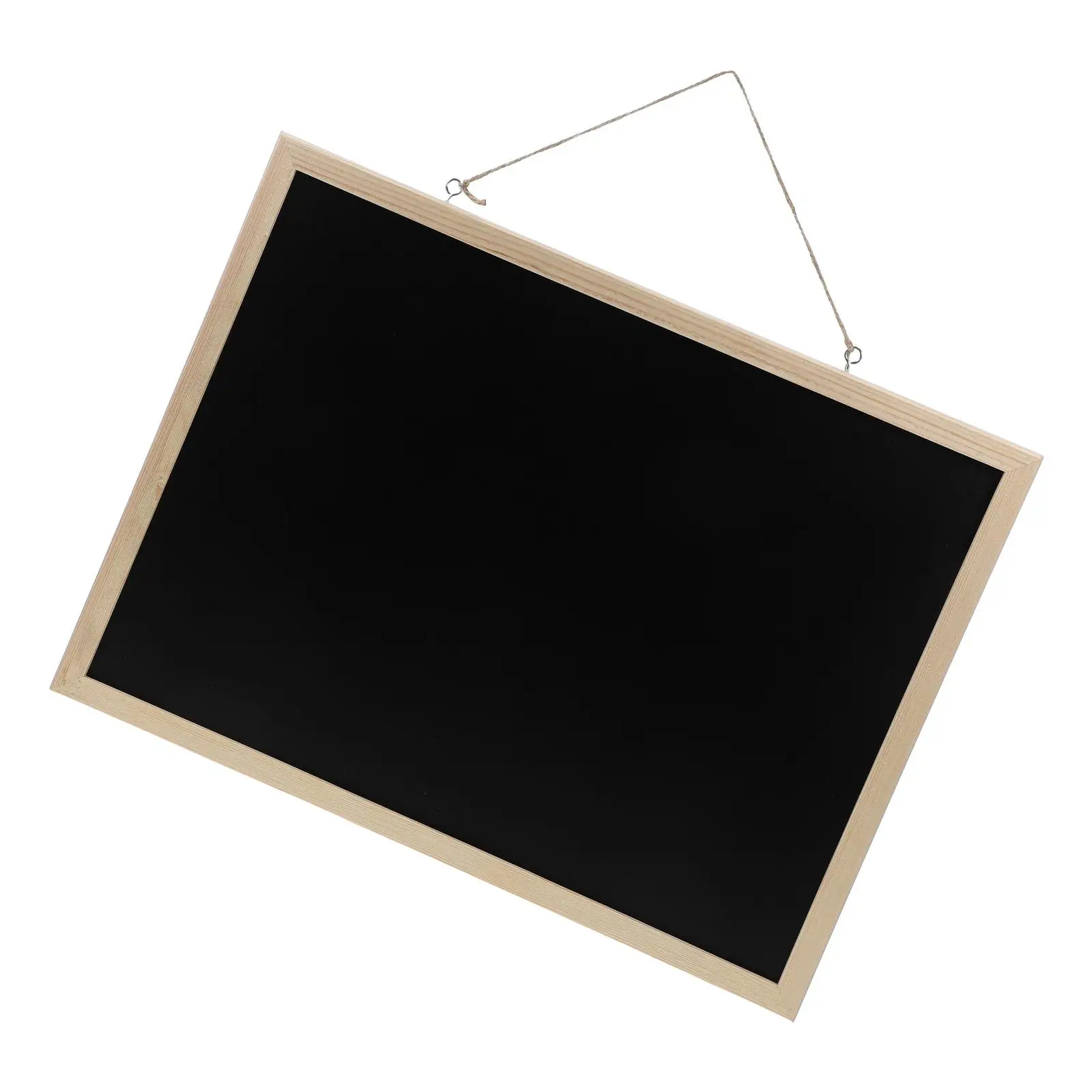 

Wooden Frame Chalkboard Sign Vintage Wall Hanging No Magnet Lanyard Chalkboard Small Portable Reusable Notice Display