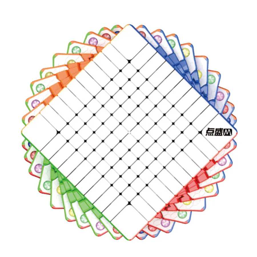 Dian sheng Galaxie 10x10 m 10x10x10 magnetische aufkleber lose Cubo Magico Puzzle Geschwindigkeit