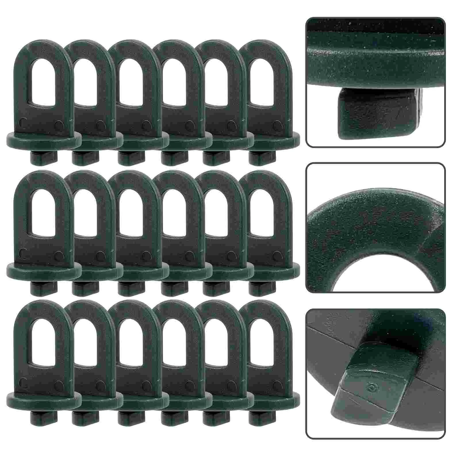 

50 Pcs Greenhouse Plant Clips Plastic Hanging Pots Baby Monthly Milestone Blocks Connector Bulb