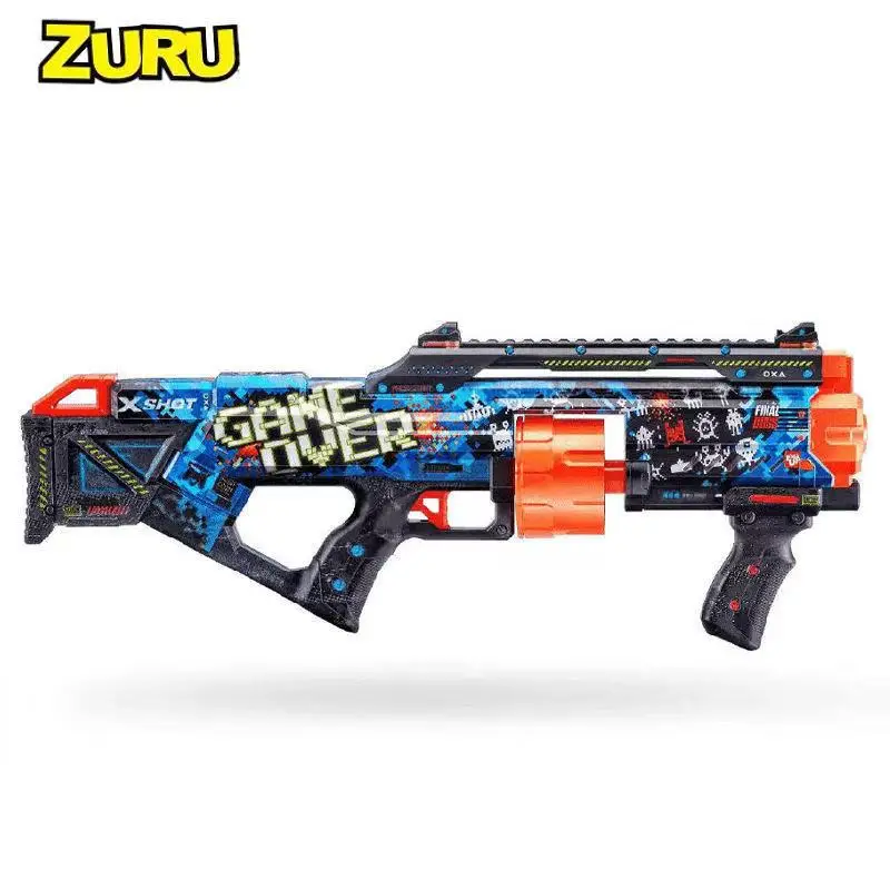 

Zuru Xshot Firing Soft Bullet Gun Changeable Attachments Toys for Kids Teens Adults Firing SoContinuous Firing Soft Bullet