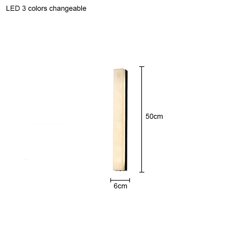 Italiaanse minimalistische marmeren wandlamp gang trap woonkamer achtergrond slaapkamer nachtkastje stripverlichting