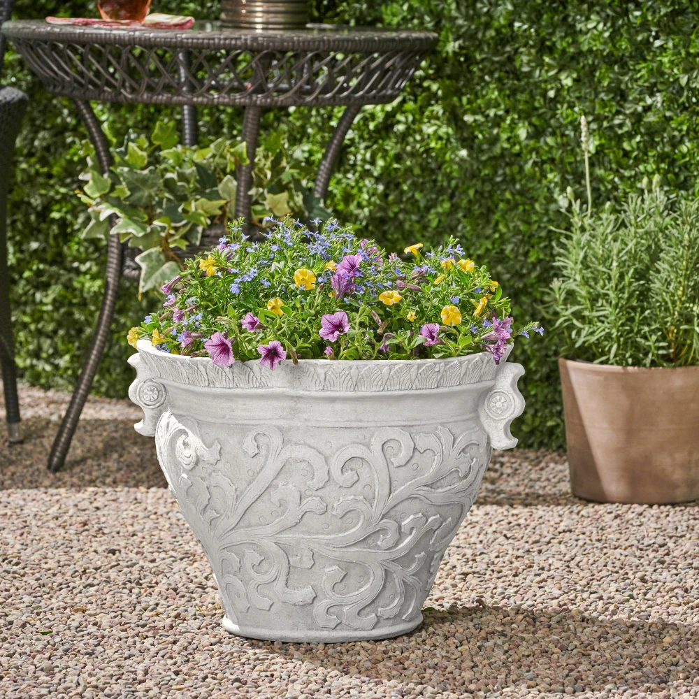 

Декоративное кашпо LARGO MGO для дома и сада, для цветов и растений, для использования в помещении и на улице