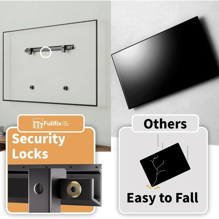 3Set Studless TV جدار جبل الثقيلة دريوال التلفزيون قوس شماعات ل 3275 بوصة شاشة مسطحة التلفزيون لا مسمار لا الحفر لا المراسي سهلة #4