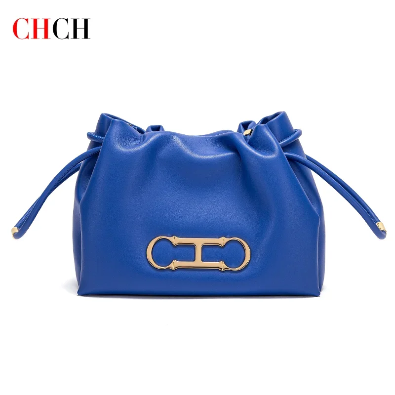 Fashion Classic Shoulder Bag 2025 New Commuter Solid Color Drawstring Design Single Shoulder Bag Crossbody Bag Wallet
