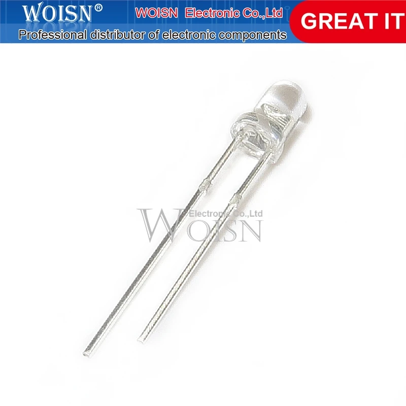 3MM Emitting Diode Infrared Emitting Diode 940nm Infrared Emitting Tube (White)