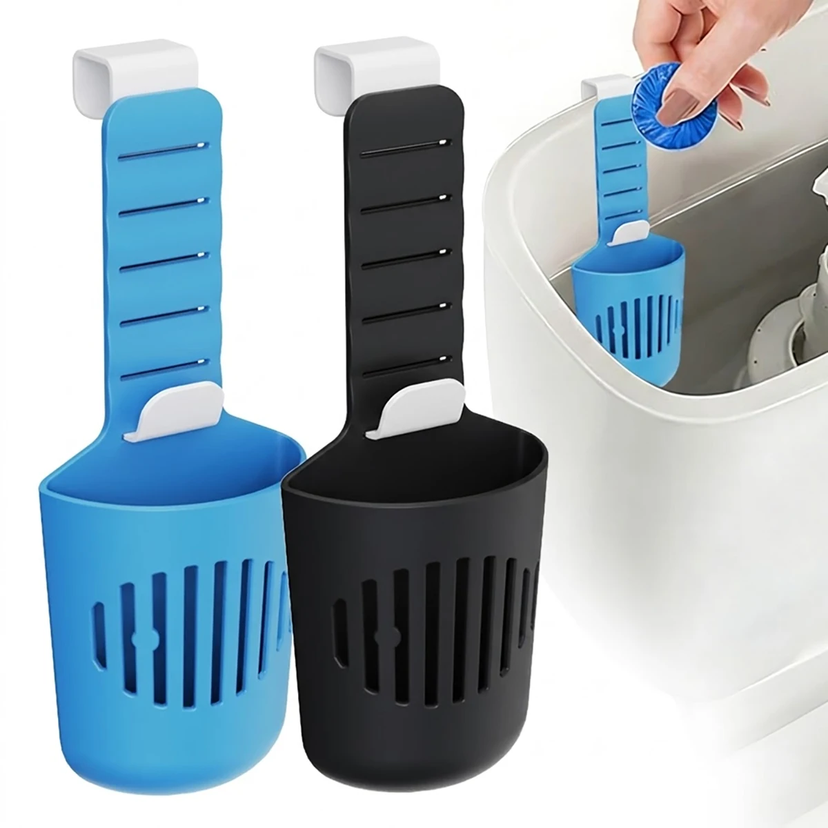 1/2PCS Silicone Toilet Tank Tablet Holder Versatile Toilet Bowl Hanging Cleaner and Deodorizer Hanger