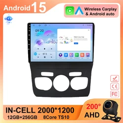 Android 15 For Citroen C4 C4L DS4 2013 -2016 Carplay Car Radio DVD Multimedia Player Stereo Head Unit GPS Navigation NO 2 DIN