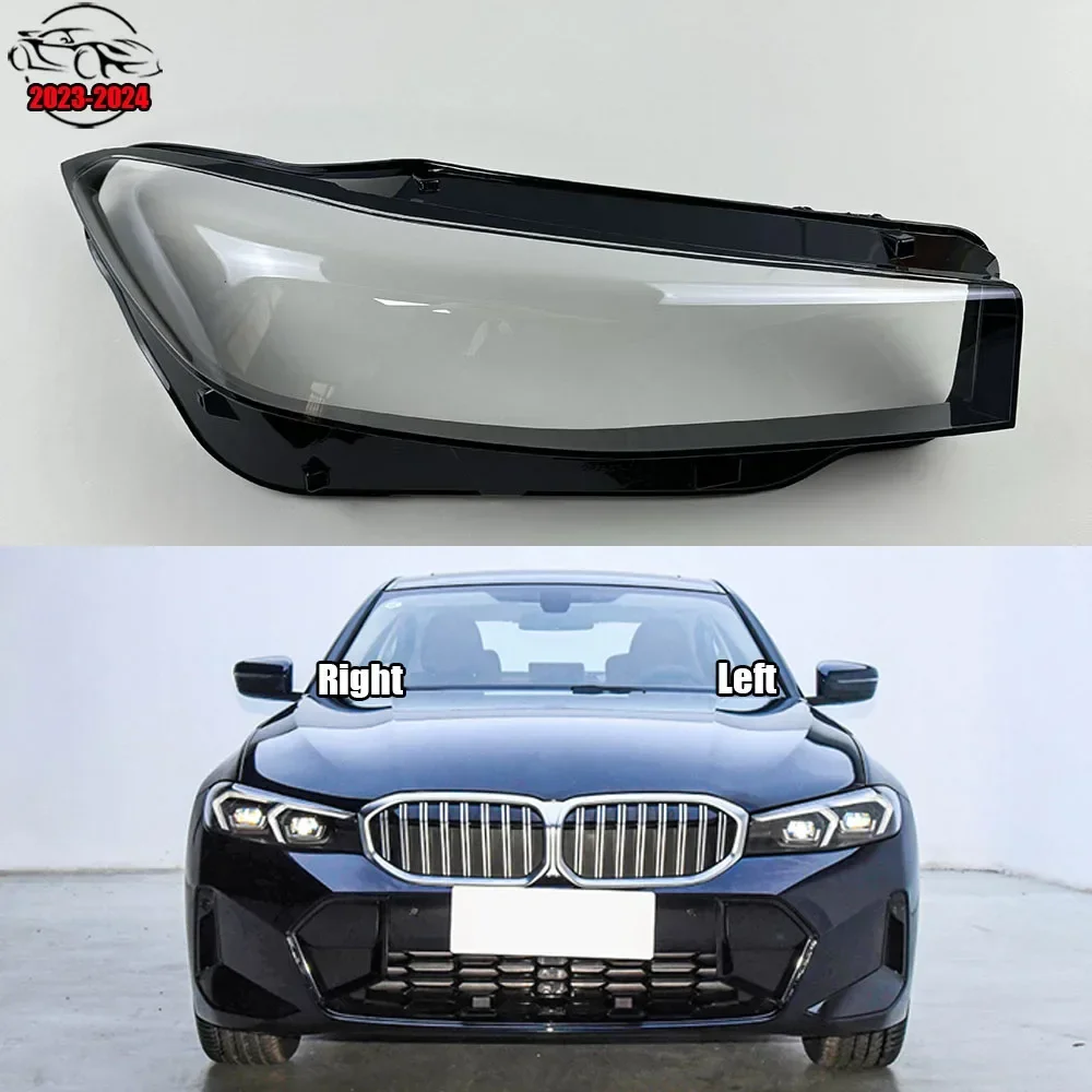 

Для BMW 3 серии G20 G28 2023 2024, крышка объектива передней фары автомобиля, крышка лампы, прозрачные абажуры, корпус лампы