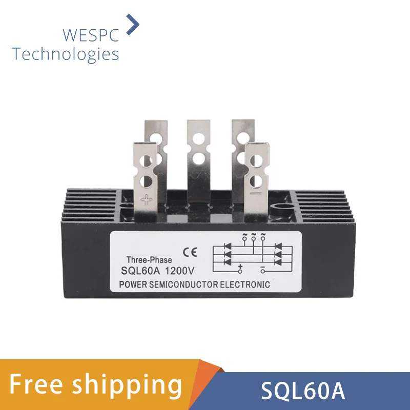 SQL60A 1200V 60A 3 Phase Full Bridge Rectifier Module High Power Diode Bridge Rectifier Power Supply