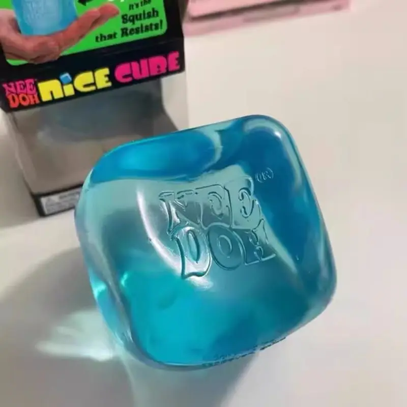 Needoh Nice Cube Sensory Stress Reliever Fidget Tool for Anxiety & Focus Desk Sensory Cube for s & Kids