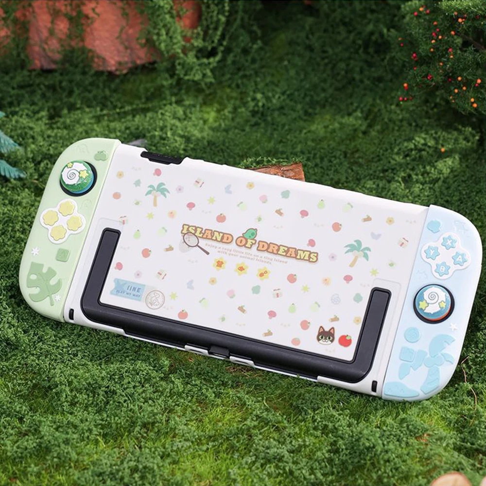 Animal Forest Series Protective Case for Nintendo Switch 2 Joy-Con Controller Hard Back Shell Silicone Grip Protective Cover