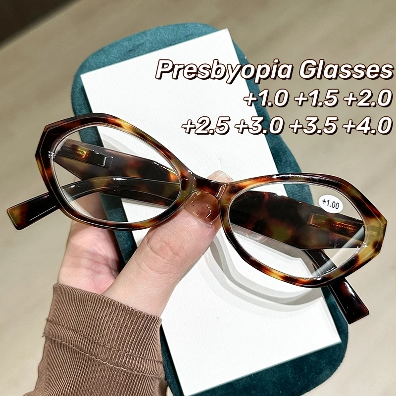 

Irregular Computer Presbyopia Glasses Retro Floral Frame Reading Glasses Women Blocking Blue Light Eye Protection Eyewear