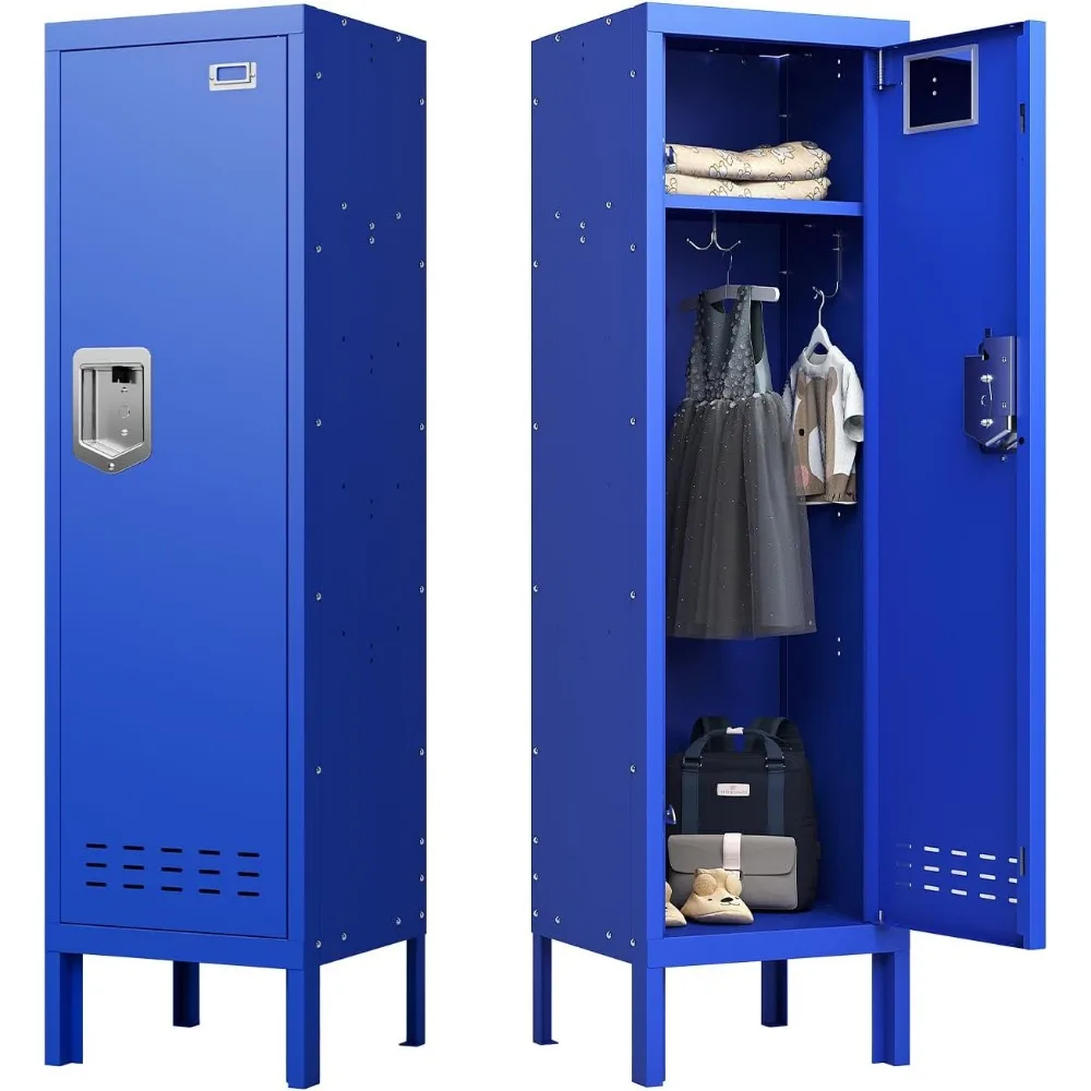 

Metal Cabinet Home Office Storage,Lockers,Lockable Employees Metal Locker with Door,54 Height Steel Locker,Lockable Steel Locker