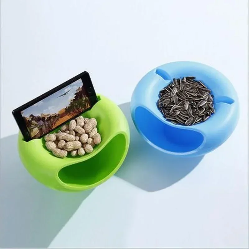 Convenience Household Supplies Lazy Fruit Tray Detachable Double-layer Candy Fruit Tray Desktop Trash Box Spicy Sunflower Seed