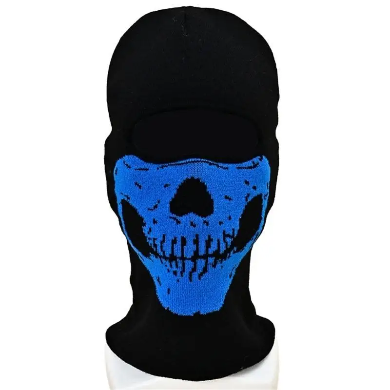 

652F Balaclava Hat Horrid Skull Cap Skull Pattern for Women Men Cosplay Picture Props