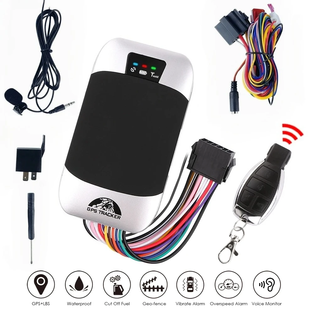 Автомобильный GPS-трекер Автомобильный трекер GSM GPS-локатор Coban TK303G Водонепроницаемый IP66 Пульт дистанционного управления с отключением двигателя Geofence Free Web APP