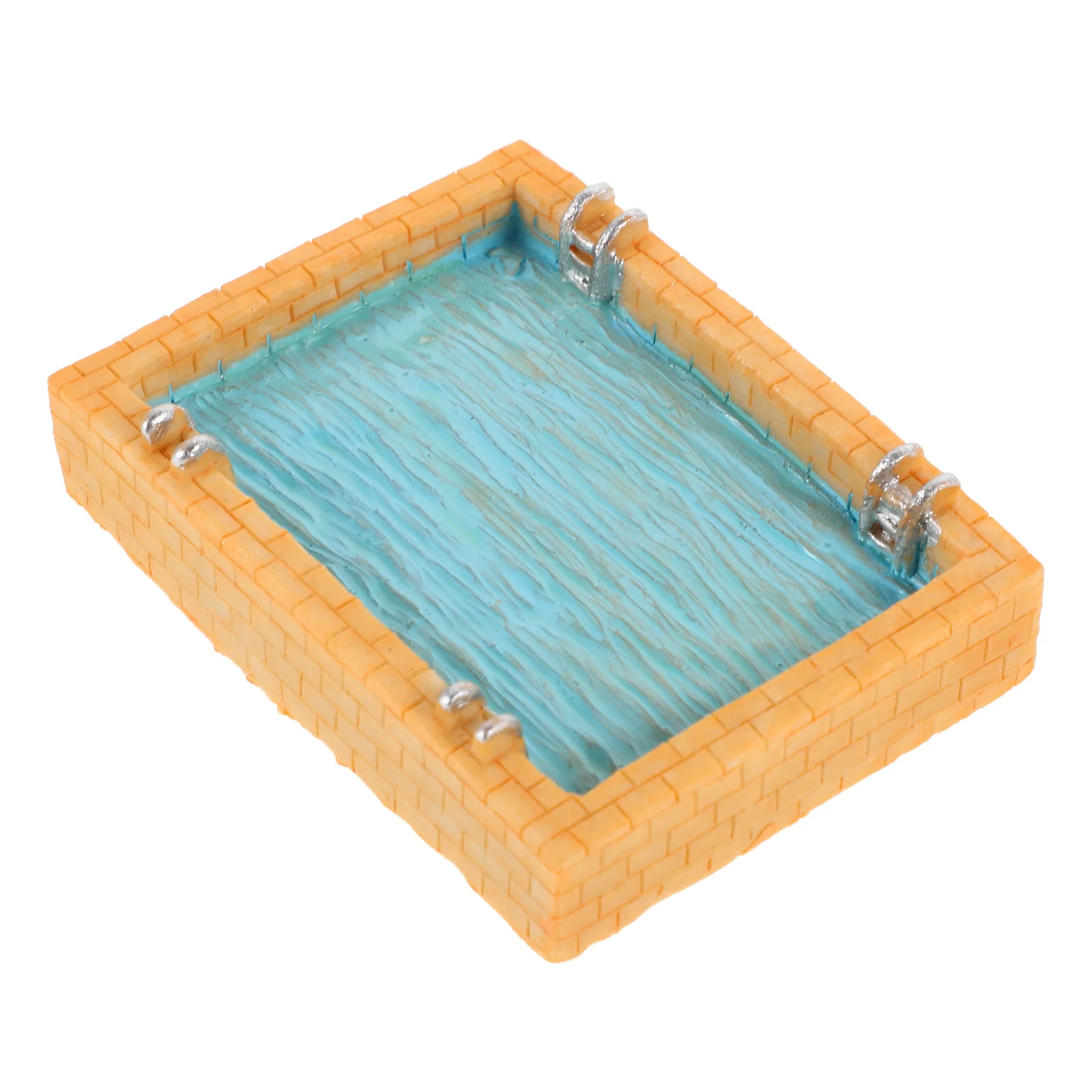 

Miniature Water Pool Small Size Mini Dollhouse Swimming Pool Tropical Decorations Fairy Garden Scene Fairy Garden Accessories