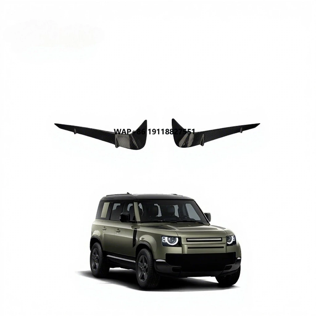 

New Body Kits Full Dry Carbon Fiber Front Bumper Corner Extension for Defender 110 2020+ M Style with 3M Installation
