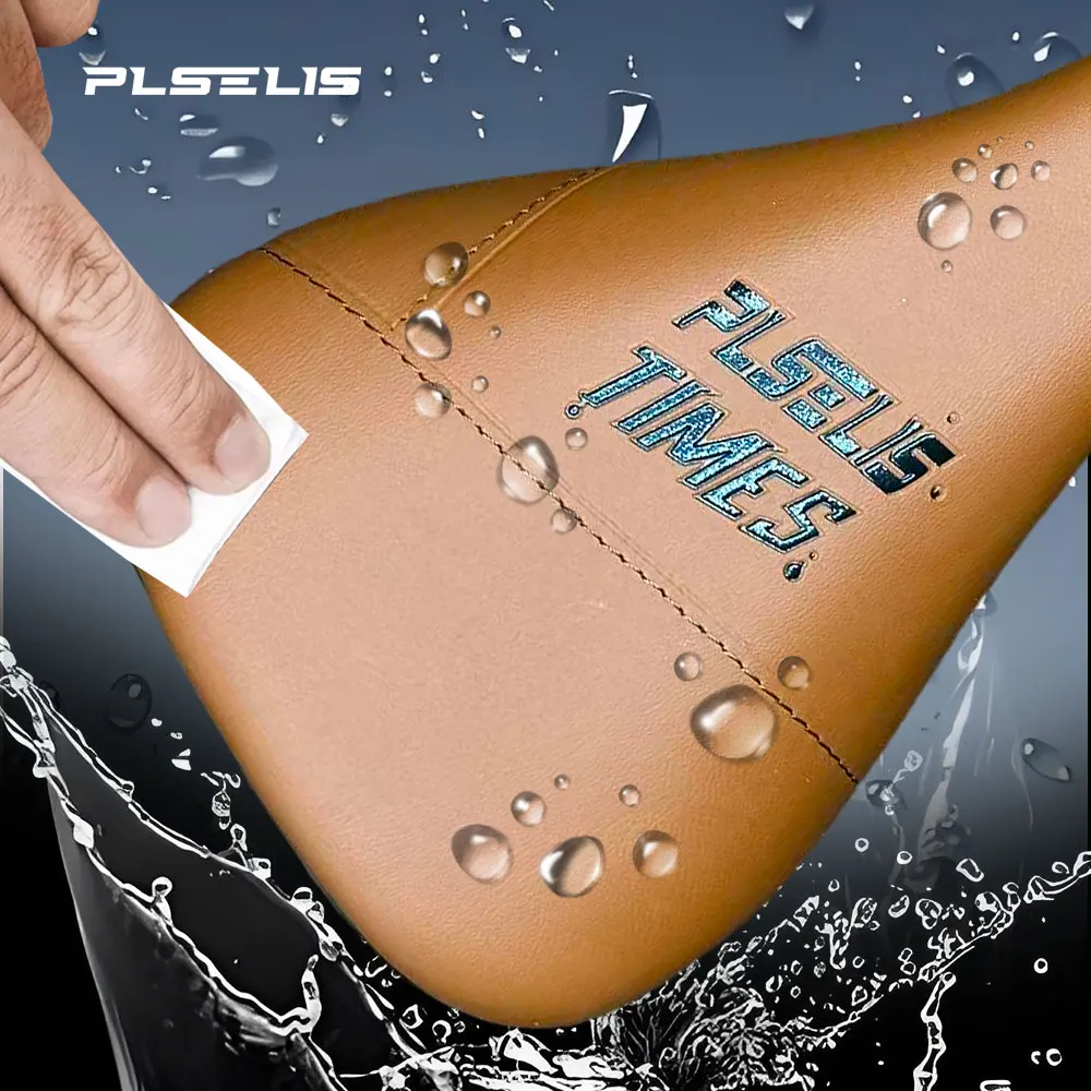 PLSELIS Universal Bike Saddle for Road&MTB-Features Shock Absorption, High-Resilience Padding, Waterproof & Slip-Resistant Cover