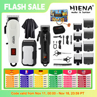 Hiena HYN-222 Electric Hair Clipper UBS Rechargeable Cordless Beard Trimmer Men Powerful Electric Hair Clipper Trimming Tool