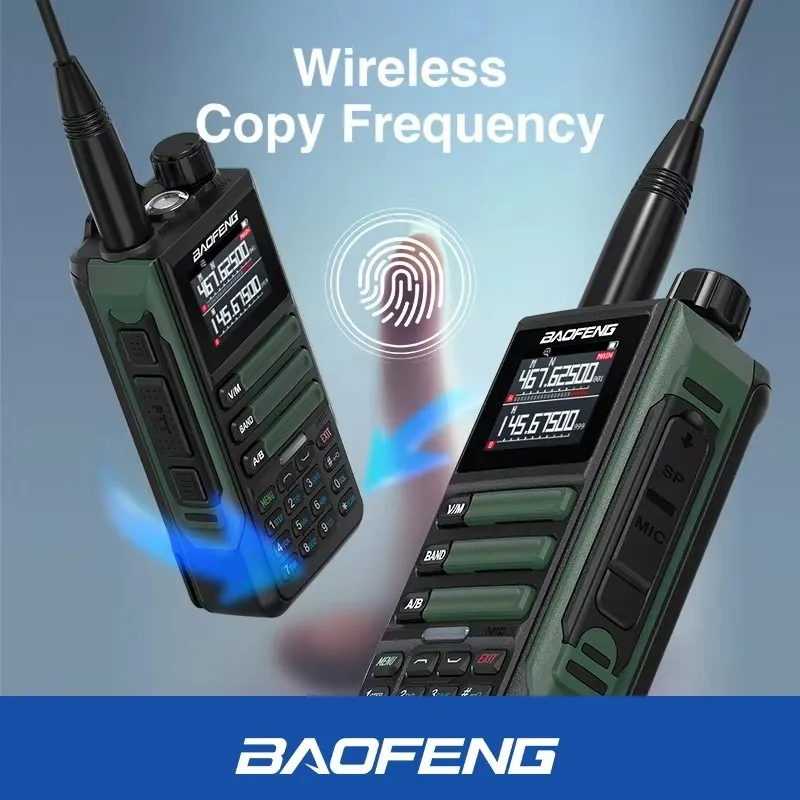 BaoFeng 워키토키 6 밴드 USB-C 충전기, LCD 디스플레이, UV16 V2 장거리 FM 라디오, IP67 방수 트랜시버, UV16M, 15W