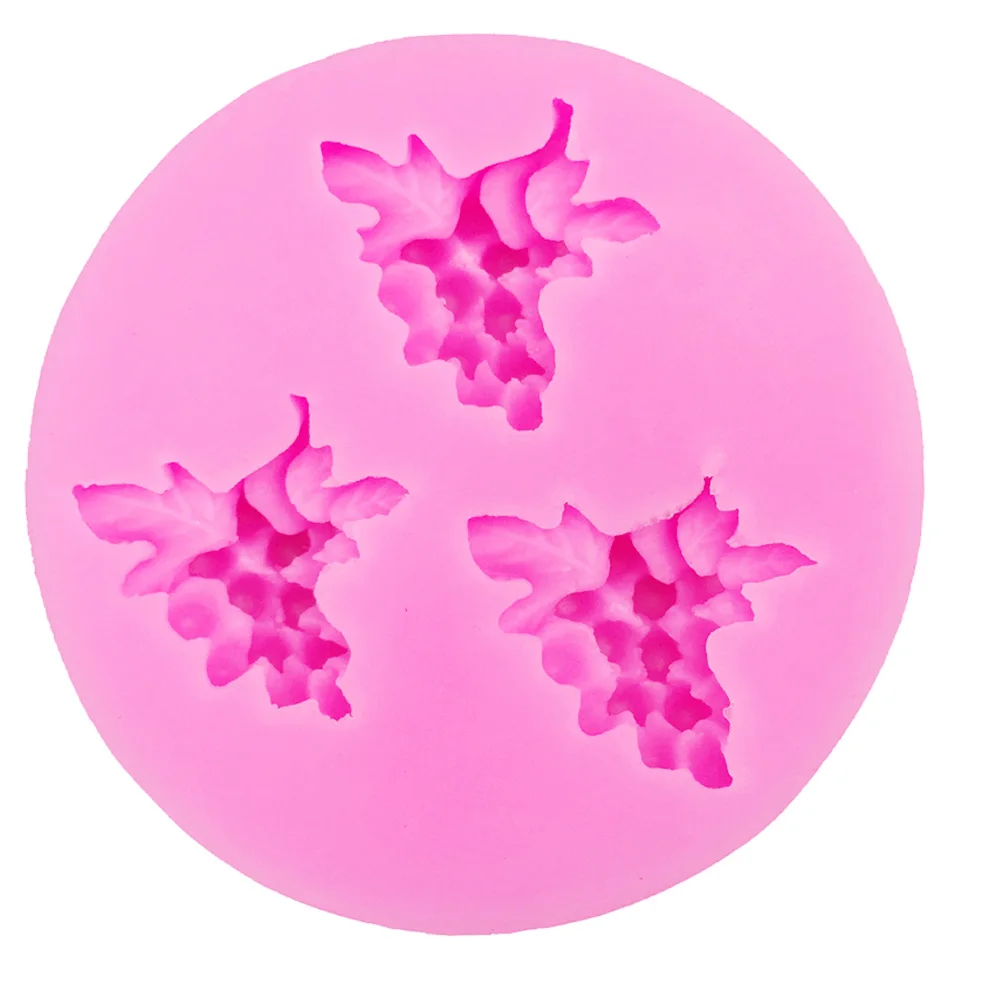 3 Hole Fruit Grapes Silicone Mold Chocolate Party Cake Decorating Tools DIY Baking Fondant Chocolate Sugar Art Clay Form M534