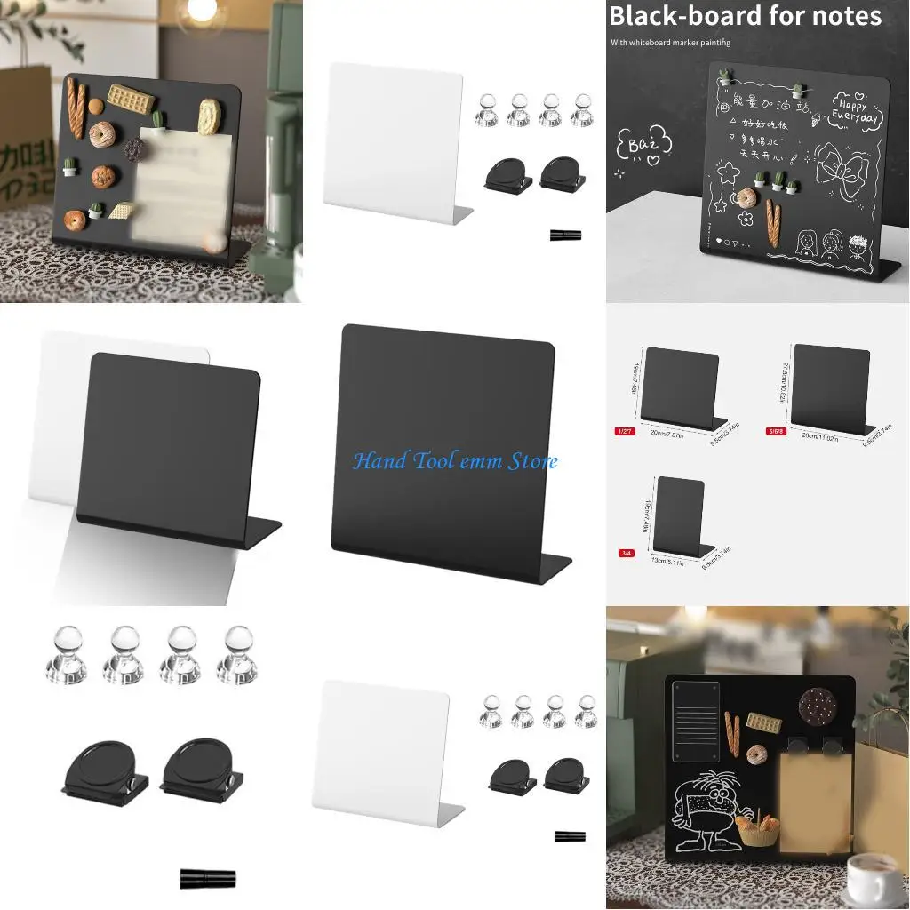 

H37F Металлическая магнитная доска для записей Настольная магнитная доска Стираемая доска для письма