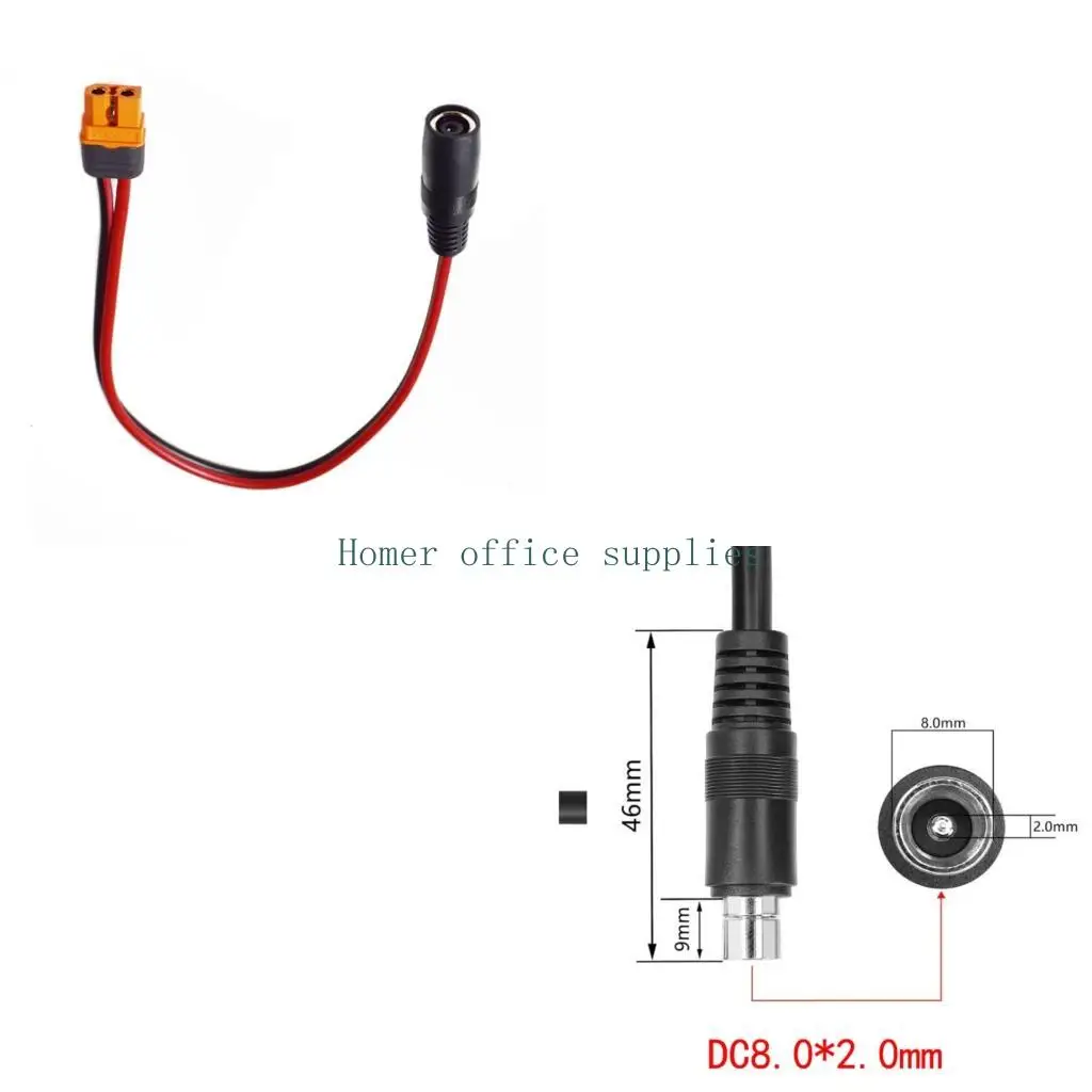 K43B DC8020 To XT60I Female Energy Conversion Wire For sunlight arrange And Generator