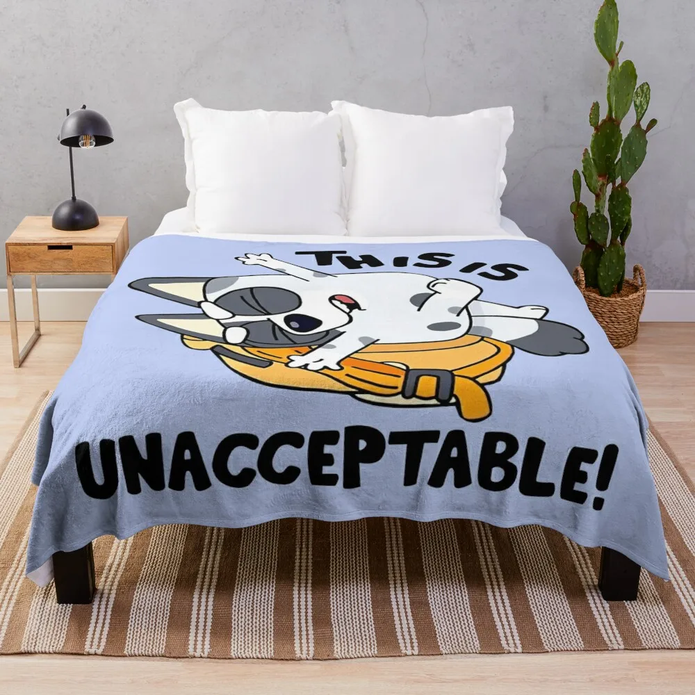 

This is unacceptable, Blue Heeler Throw Blanket For Decorative Sofa Polar halloween Winter beds Blankets