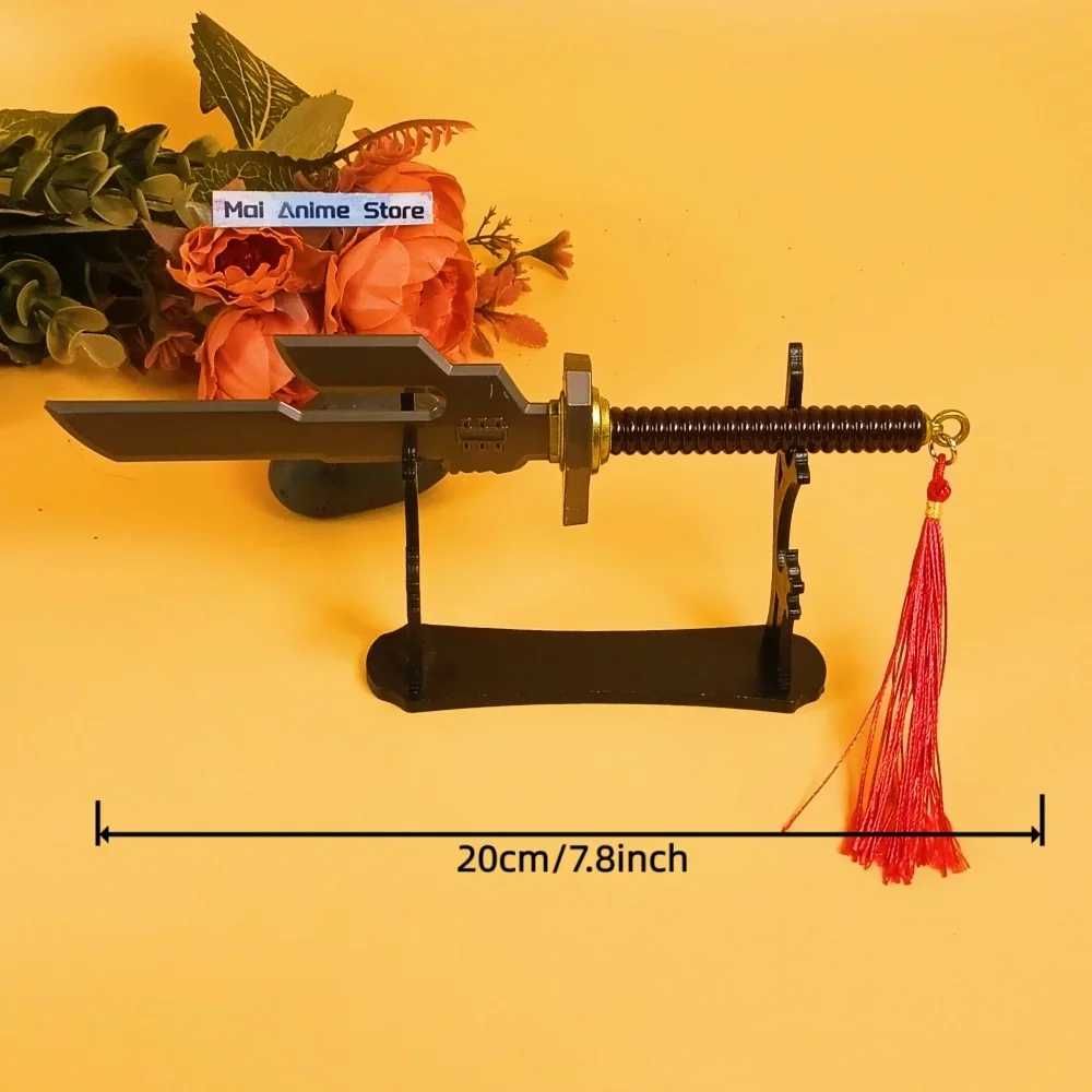 7.8인치 후시구로 토지 카타나 강철 검 애니메이션 주술회전 금속 검 닌자 칼 실제 크기 일본 카타나 무딘 장난감 선물