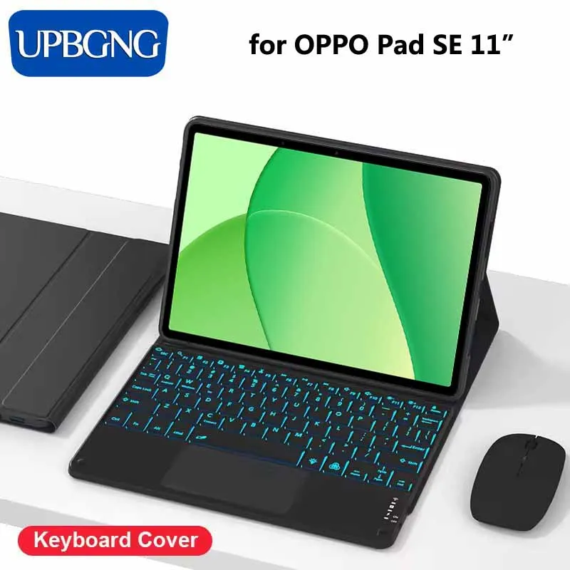 

Touch Backlight Keyboard Case for OPPO Pad SE 11 Inch 2025 Wireless Bluetooth Keyboard Mouse Cover for OPPO Pad SE Neo 11.4 Case