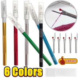 New Thread Cutter with 5Pcs Replacement Head Seam Ripper Stitch Thread Unpicker Embroidery Thread Remover DIY Sewing Tools Set