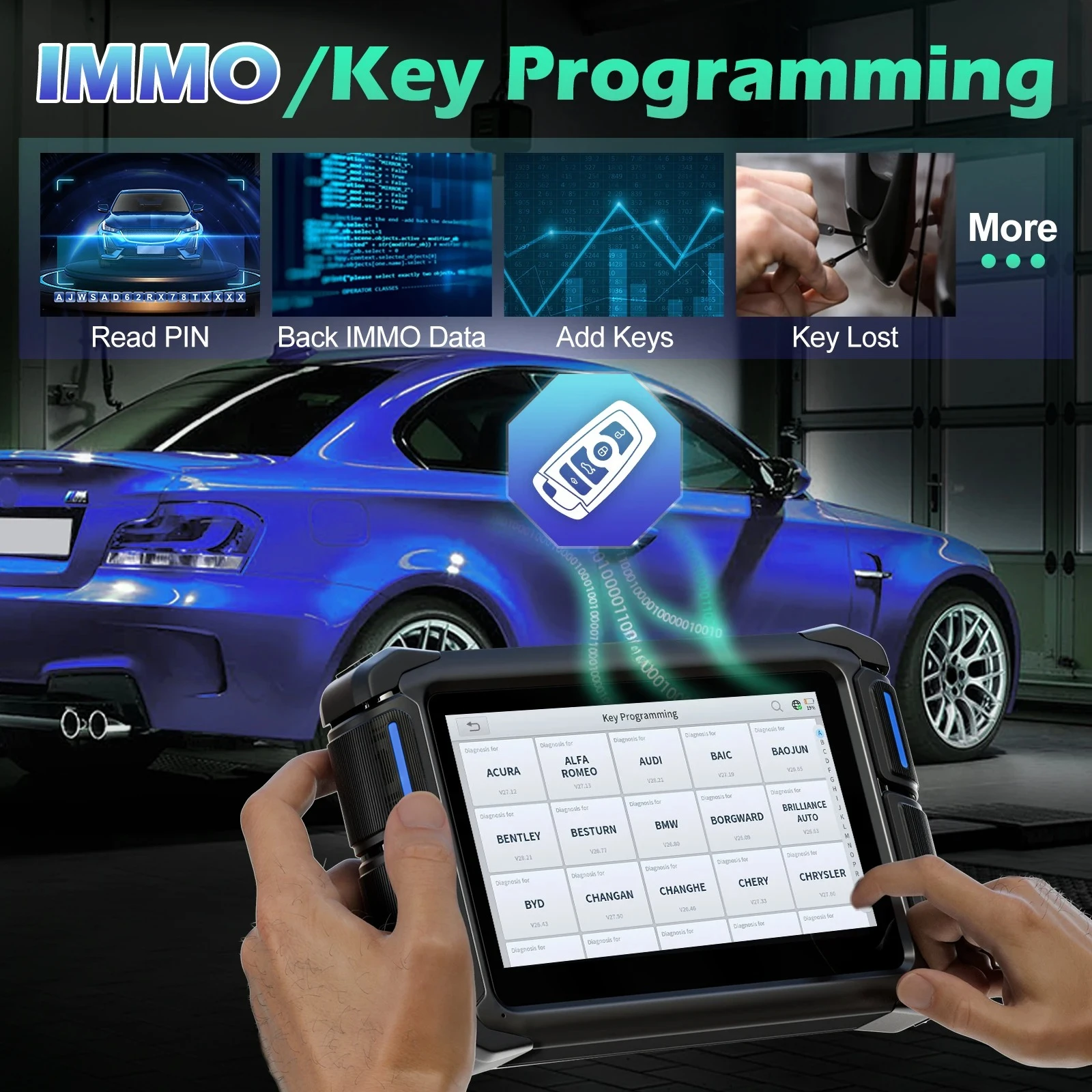 Professional Automotive Scanner VDIAGTOOL VD70 Car Maintenance Tools Scanner Diagnostic Auto Byd Diagnostic Tool